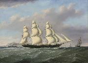 Joseph heard bound merchantman passing Anglesey oil on canvas